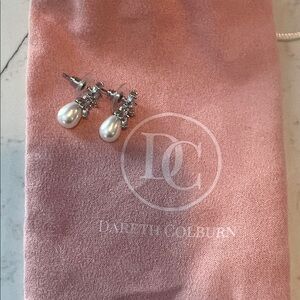 DC Pearl and Crystal Drop Earrings